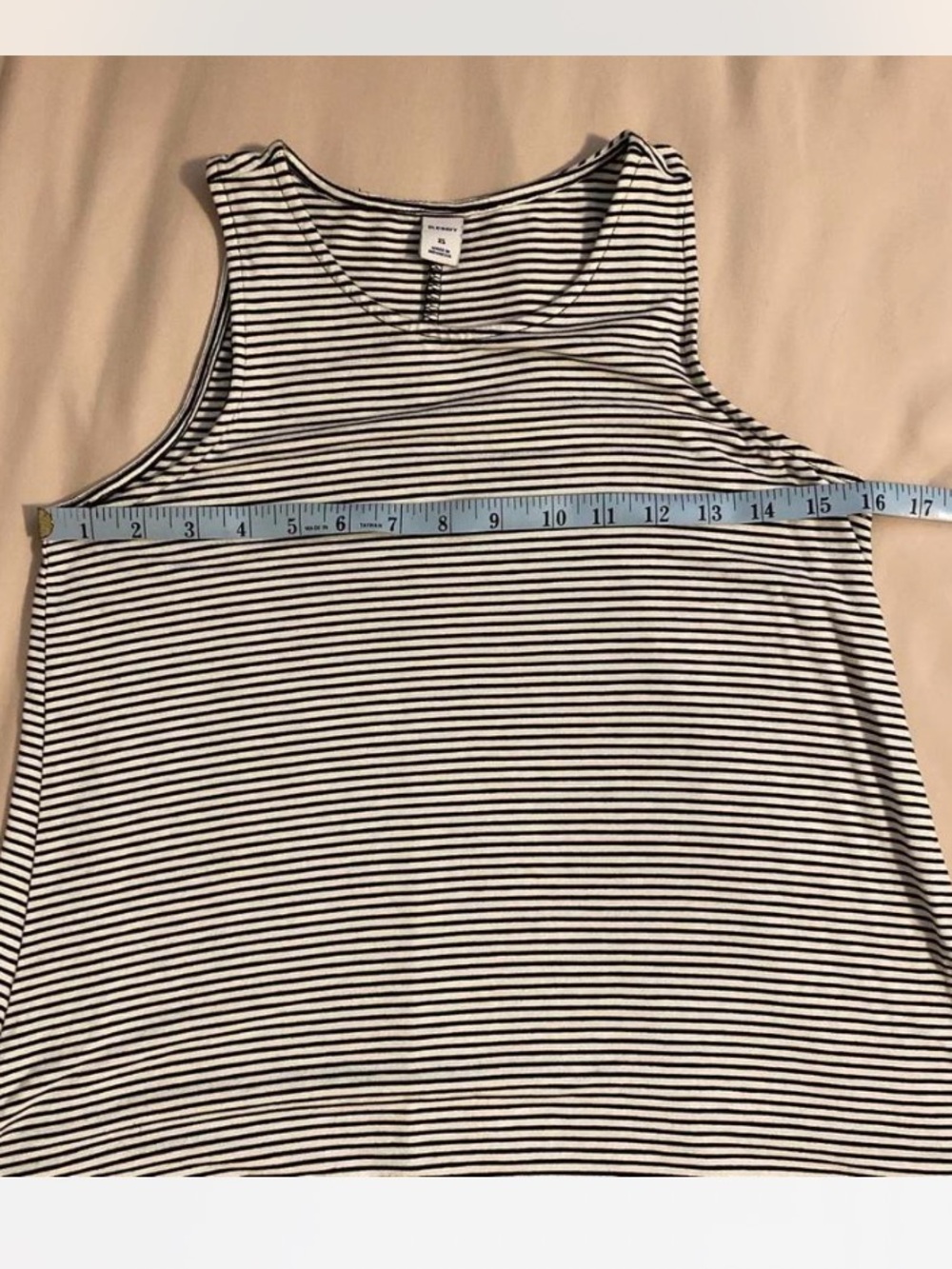 Old Navy Black and White Striped Sleeveless Midi Dress Sz XS